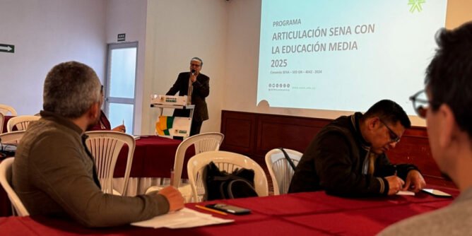 Reunión de funcionarios del Sena con rectores de Nariño