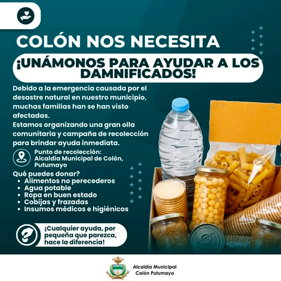 Solidaridad con las familias de Colón, Putumayo