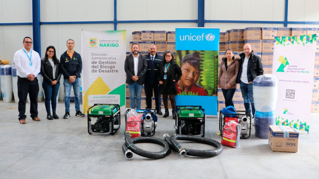Unicef donó equipos a Nariño para atender emergencias