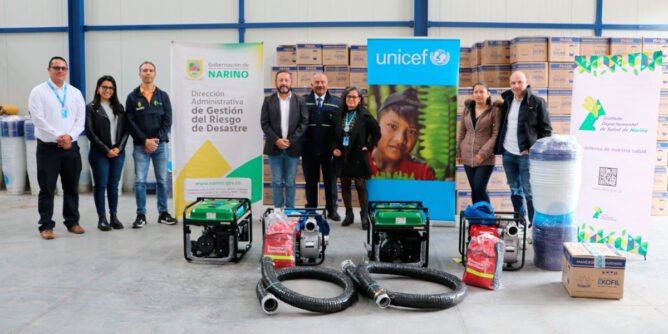 Unicef donó equipos a Nariño para atender emergencias