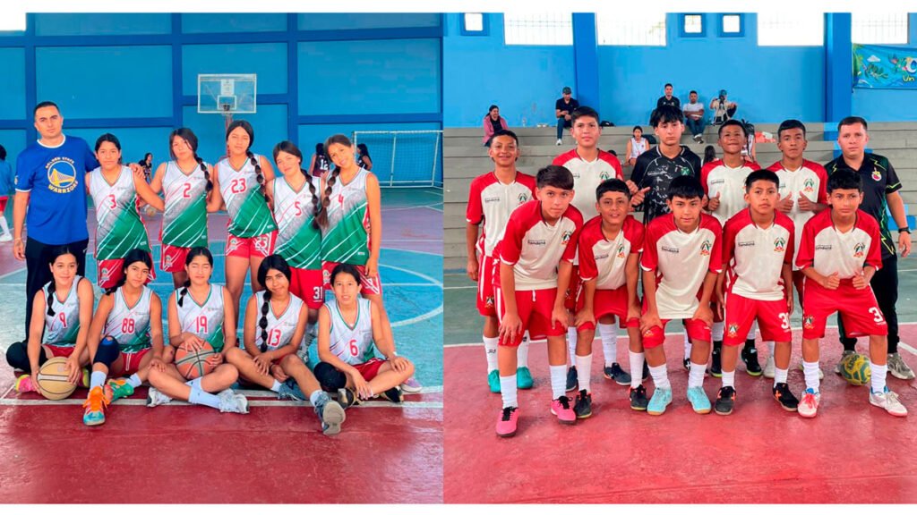 Equipos del colegio Nuestra Señora de Fátima clasificados a la final departamental de los Juegos Intercolegiados