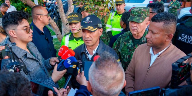 Consejo de seguridad en Nariño con el ministro Pedro Sánchez