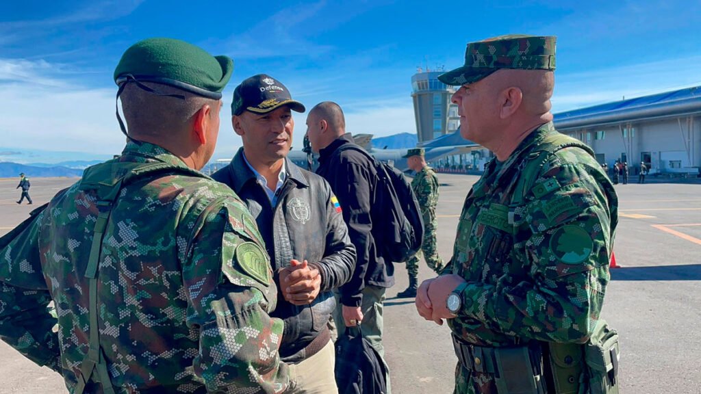 Ministro de Defensa, Pedro Sánchez, en Chachagüí