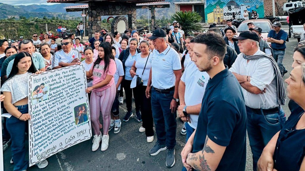 Recibimiento del soldado Yimer Andrés Coral Gómez
