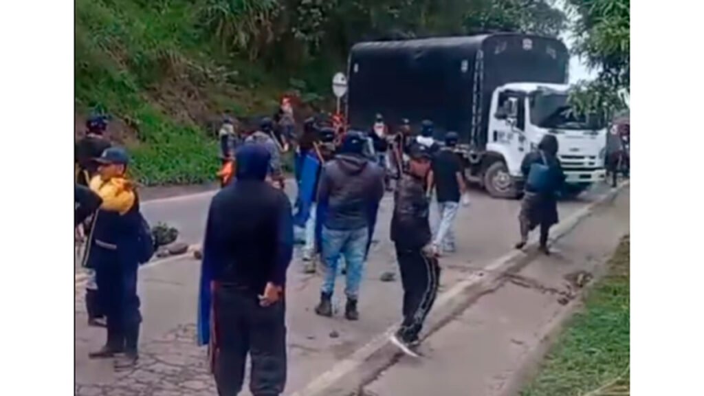 Bloqueo de la vía Panamericana en Cauca