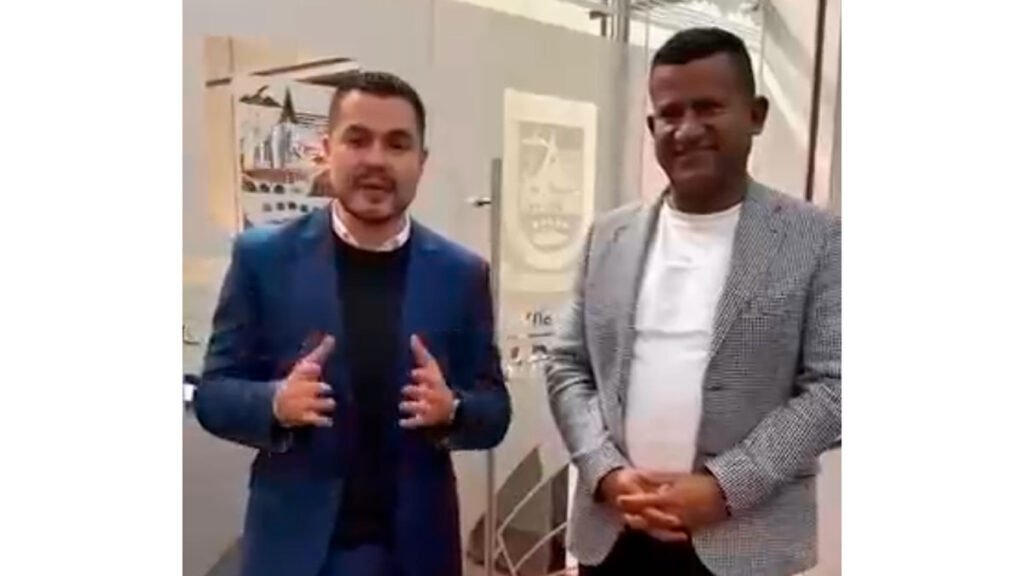 Diputado Cristian Díaz y gobernador Luis Alfonso Escobar