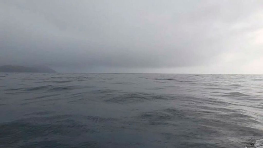 Océano Pacífico gris