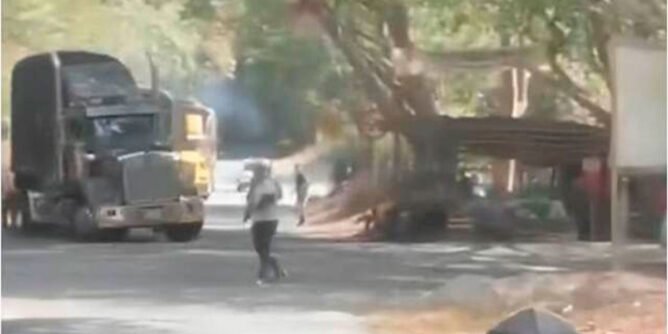 Retén ilegal en el Patía, Cauca