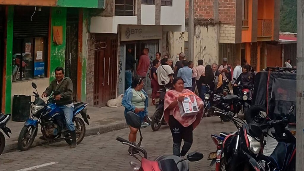 Caída de BMG en Sandoná