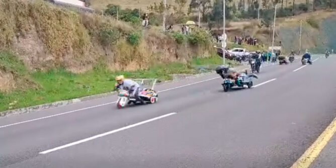 Carrera de carros de madera en Tangua