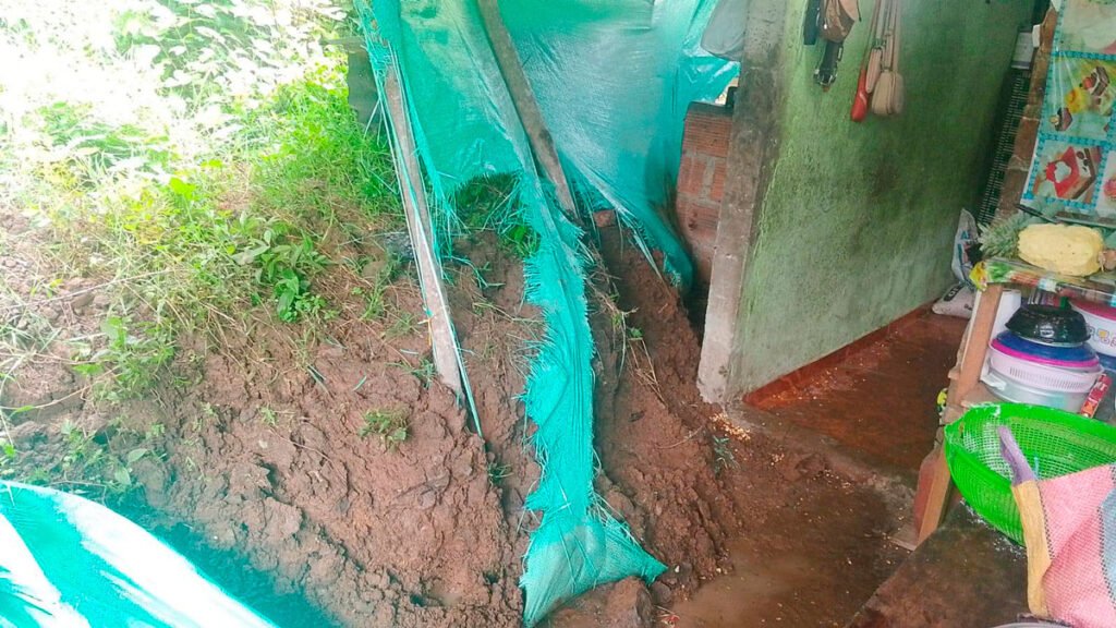 Deslizamiento en San Antonio, Ancuya