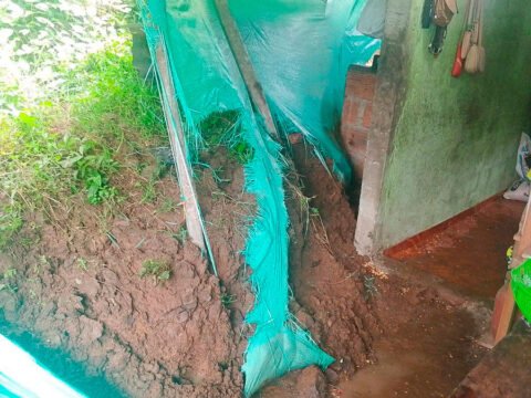 Deslizamiento en San Antonio, Ancuya