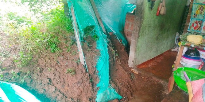 Deslizamiento en San Antonio, Ancuya