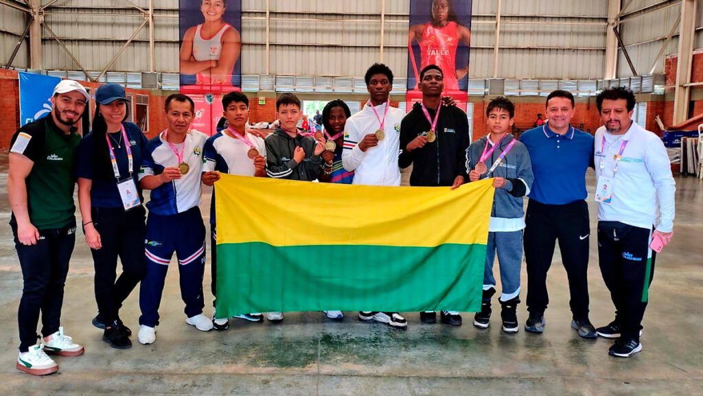 Luchadores de Nariño en los Juegos Intercolegiados