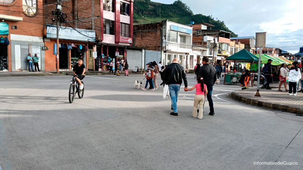 Peatonalización del parque de Sandoná