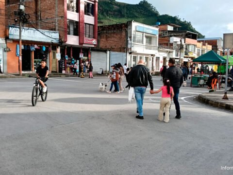 Peatonalización del parque de Sandoná