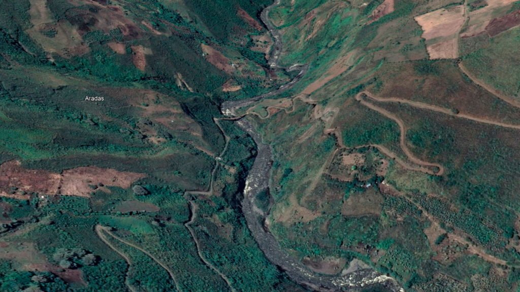 Puente de El Méjico sobre el río Guáitara