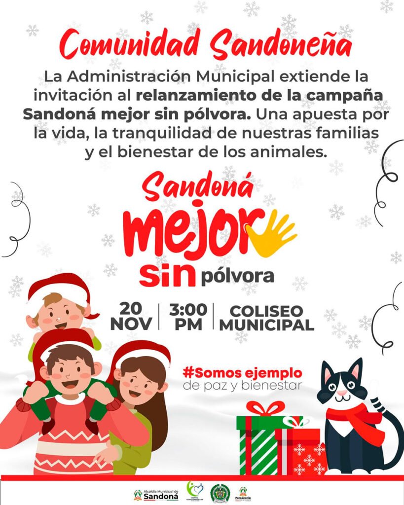 Relanzamiento de la Campaña Sandoná sin pólvora