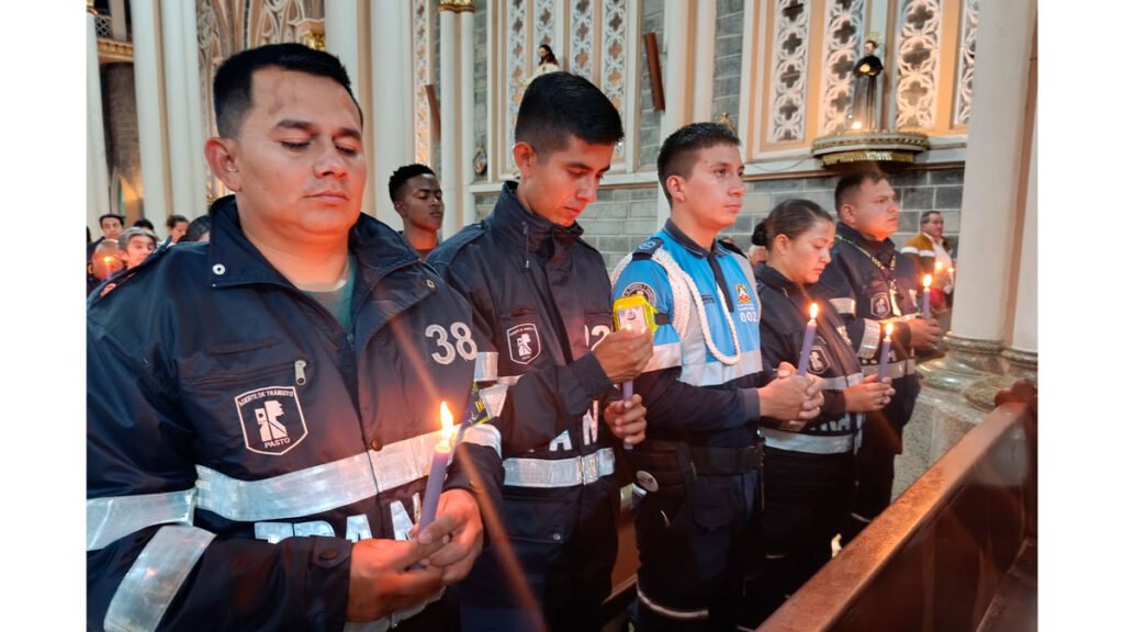 velatón en Sandoná por víctimas de siniestros viales