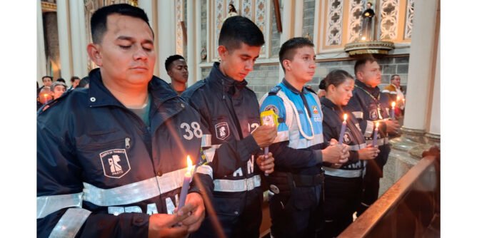 velatón en Sandoná por víctimas de siniestros viales