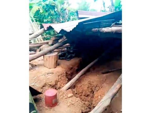 Colapso de una vivienda en El Peñol, Nariño
