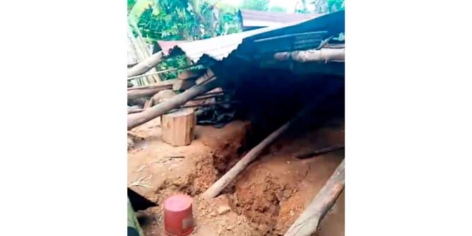 Colapso de una vivienda en El Peñol, Nariño