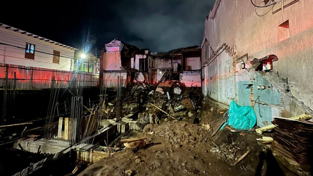 Colapso de una vivienda en el barrio Obrero de Pasto