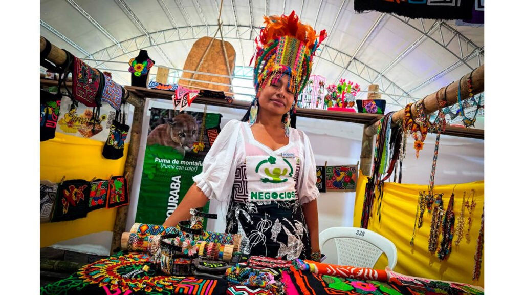 Emprendedora en Bioexpo en Pasto