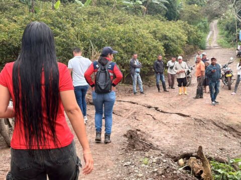 Hundimientos en El Peñol, Nariño