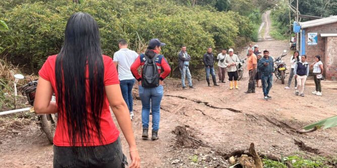 Hundimientos en El Peñol, Nariño