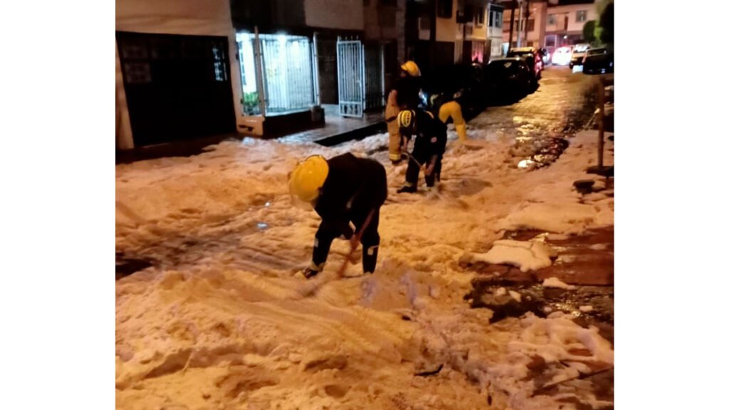 Lluvia con granizo en Ipiales