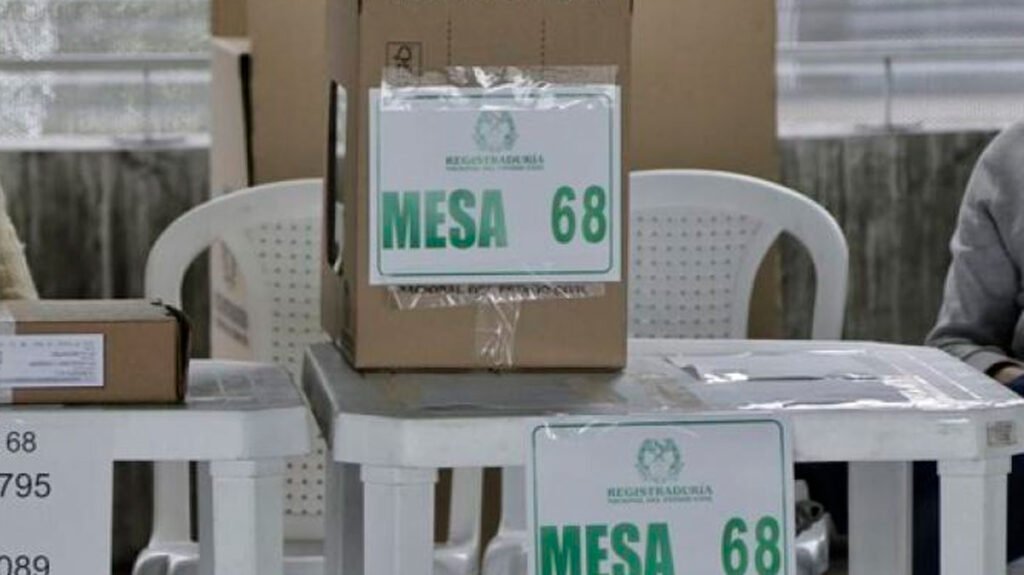 Mesas de votación