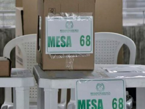Mesas de votación