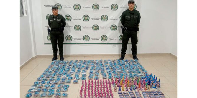 Pólvora incautada por la Policía