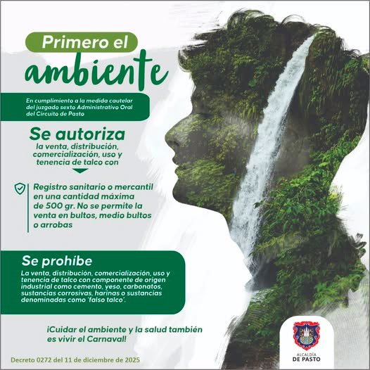 Primero el medio ambiente en el carnaval de Pasto