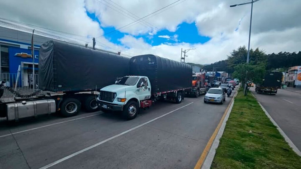 Protestas de camioneros en Pasto