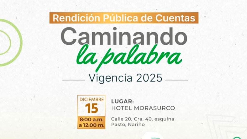 Rendición de cuentas del gobernador de Nariño