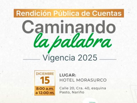Rendición de cuentas del gobernador de Nariño