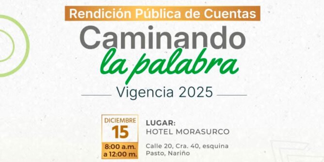 Rendición de cuentas del gobernador de Nariño