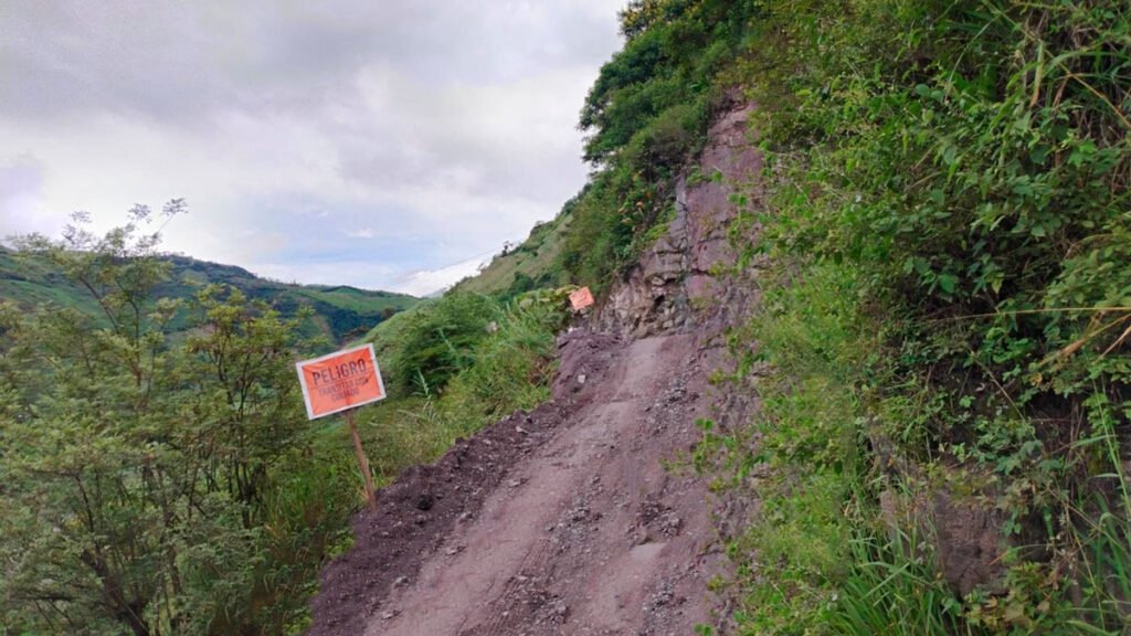 Sector El Chiguán, vía Ancuya - Sandoná