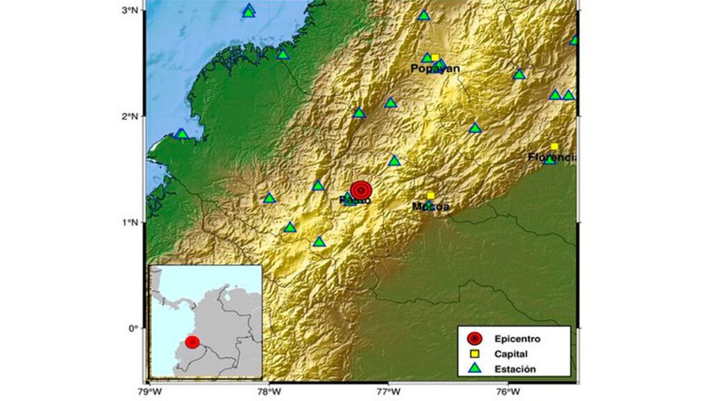 Sismo con epicentro en Chachagüí, Nariño