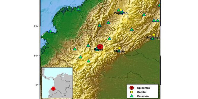 Sismo con epicentro en Chachagüí, Nariño