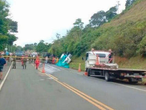 Accidente de tránsito en El Pescador en la vía Cali - Popayán
