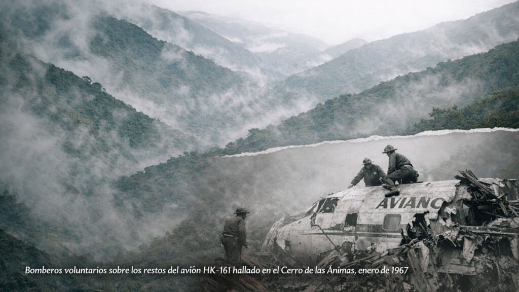 Avión hallado en el cerro de las Ánimas
