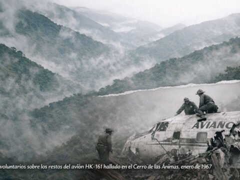 Avión hallado en el cerro de las Ánimas