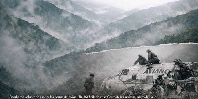 Avión hallado en el cerro de las Ánimas