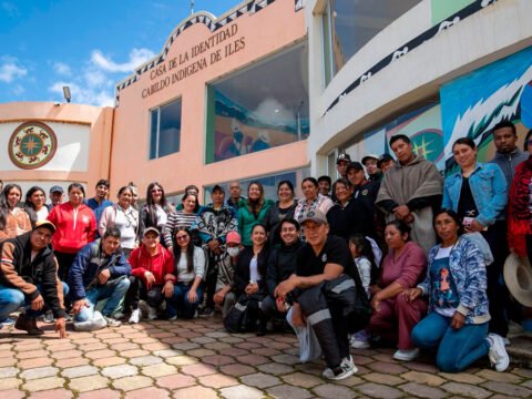 Beneficiarios del proyecto de cuyes del municpio de Iles