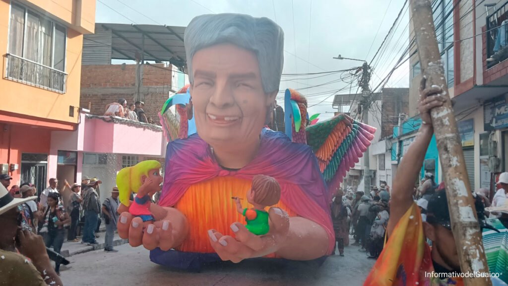 Carroza ganadora en Sandoná