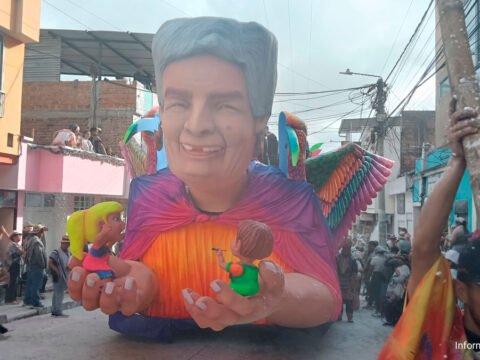Carroza ganadora en Sandoná