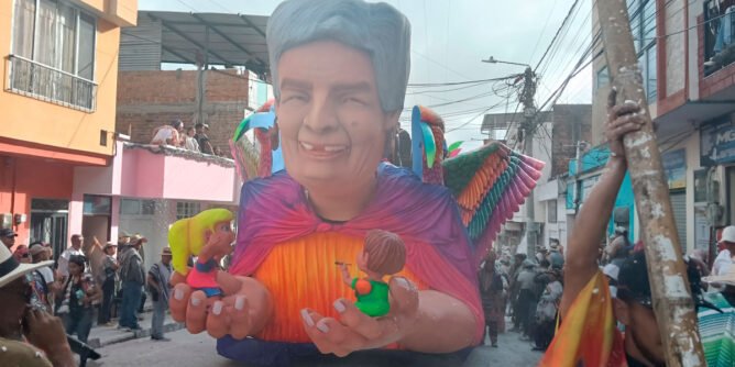 Carroza ganadora en Sandoná